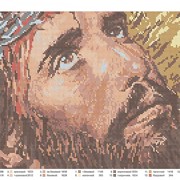 Схема для полной вышивки Иисус фото