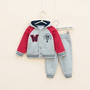 Одежда детская Autumn Children's Clothing Sets100% cotton baby Boy's 2piece suit set sport suit sets tracksuits hoody jackets +pants feeship, код 856871358 фото
