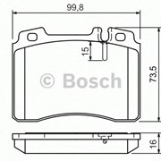 Тормозная колодка Bosch 0 986 424 170