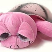 Ночник проектор звездного неба Музыкальная черепаха Music Turtle Pink розовая фотография