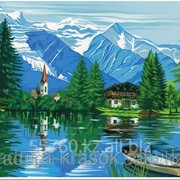 Картина по номерам Горное озеро фото