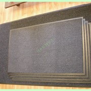 Придверный коврик 90х150см. серый, для очистки, грязезащитный, влагопоглощающий, на резиновой основе фотография