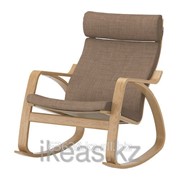 Кресло-качалка дубовый шпон, Исунда коричневый ПОЭНГ фотография