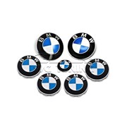Набор эмблем для BMW, в комплекте 7 шт. фото