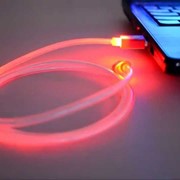 Кабель USB LED светящийся для Android фотография