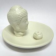 Подставка для благовоний Будда 11см керамика, белая