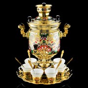 Набор чайный Кольчуга 6 персон Златоуст