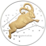 Овен Серебряная монета с позолотой серии “Мифические и легендарные создания“ фото