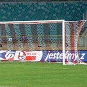 Ворота футбольные под свободно подвешиваемую сетку, 7,32x2,44м Haspo 924-101 фото