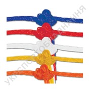 Сетка мини-футбольная / гандбольная профессиональная разноцветная, д-р шнура 4 мм. Сетки вязаные для мини-футбольных ворот фото