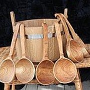 Черпак в сауну деревянный фото