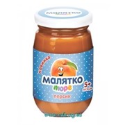 Пюре Малятко 180г персик (стекло) фото