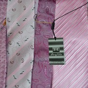 Галстук под розовую рубашку 5-8 см фотография