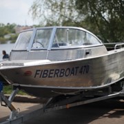 Алюминиевый сварной катер FiberBoat 490, катера фотография