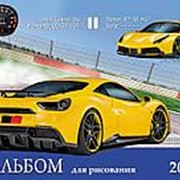 Альбом для рисования 20л. А4 Profit "Желтое гоночное авто" 20-1210