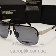 Мужские солнцезащитные очки Porsche Design 8718 цвет черный с серебром фото