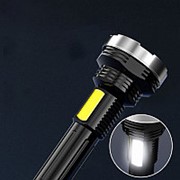 TANJE 500lm 4 режима OSL LED Фонарик с боковым фонарем COB USB аккумуляторная Водонепроницаемы На открытом фото