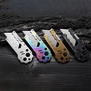 Универсальный универсальный нож 4-в-1 Портативный мини-нож EDC Survival Набор Шестиугольный Гаечный ключ фото