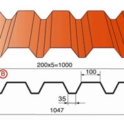 Профнастил кровельный Н 44 фото
