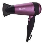 Фен Kelli KL-1114, 1600 Вт, 2 режима, 2 температуры, розовый фото