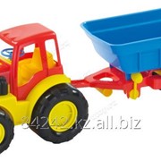 Автотранспортная игрушка Трактор Актив с прицепом фотография
