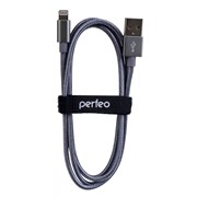 Кабель Perfeo USB - Lightning 3m Silver I4306 фотография