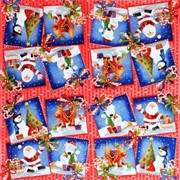 Салфетка для декупажа Дед Мороз на открытках фотография