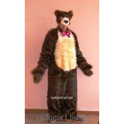 Анимационный костюм для взрослых Медведь с бантом КВ-19 фото