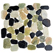 Каменная мозаика MS9003 BC МРАМОР серо-зелёный круглый фото