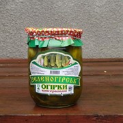 Огурцы консервированные 0,5л торговая марка “Зеленогорск“ фото