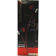 Внутриканальные наушники SZX S917S Black & Red в силиконовой оплетке фото