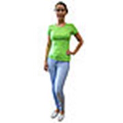 Футболка женская светло-салатовая (лайм) фото