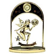Фигурка декоративная с часами - знак зодиака “Дева“ . 67329 фотография