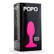 Розовая пробка popo pleasure со встроенным вовнутрь стальным шариком - 10,5 см. POPO Pleasure 731309 фотография
