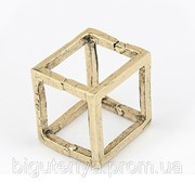 Кольцо “Куб бронзовый“ фото