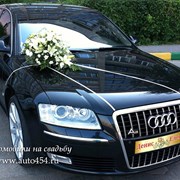 Черная Ауди А8L, авто к свадьбе фото