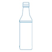 Бутылка водочная A 821