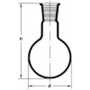 Колба круглодонная 2000мл, со шлифом 29/32, Boro 3.3, ТС 5001/2000-29 фото