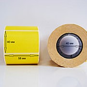 Этикетка 58х40х550 жёлтая термо эко (втулка: 40 мм) фото