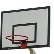 Щит баскетбольный Atlet тренировочный фанерный 120х90см на металлической раме фото