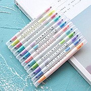 12 цветов двойной головкой маркер Colorful граффити Ручка скрапбукинг бумага ремесло цветной многоцветный