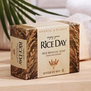 Мыло туалетное CJ Lion Rice Day, экстракт рисовых отрубей, 100 гр
