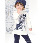 Одежда детская 2014 New Arrival Child Girl Suit Long Sleeve Cute Leopard T shirt White+Leopard Print Pants Children Girl Set Free Shipping, код 1719462351 фото