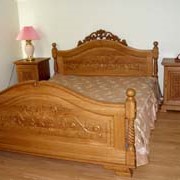 Кровати деревянные резные фотография