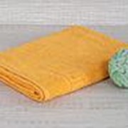 Махровое полотенце 70x140см, жёлтое фото