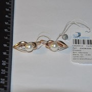 Серьги серебряные позолоченные Арт СК3Ж/029