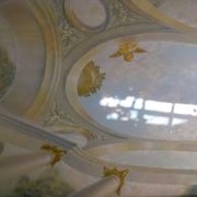 Художественная роспись потолков в Астане фото
