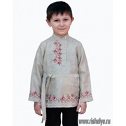 Льняная косоворотка для мальчика модель 58-13 фото