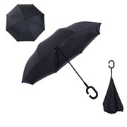 Зонт наоборот чёрный фото