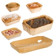 Одноразовые формы из шпона древесины для выпечки хлеба фото